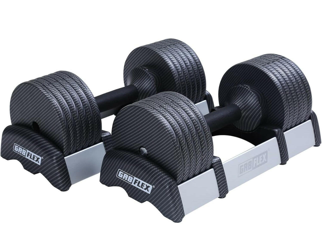 GR8FLEX Adjustable Dumbbells (Pair) 55 LB/ each
