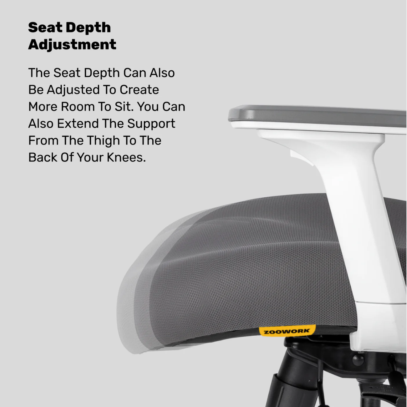 Zoowork KABUTO™ Ergonomic Chair - White / Black