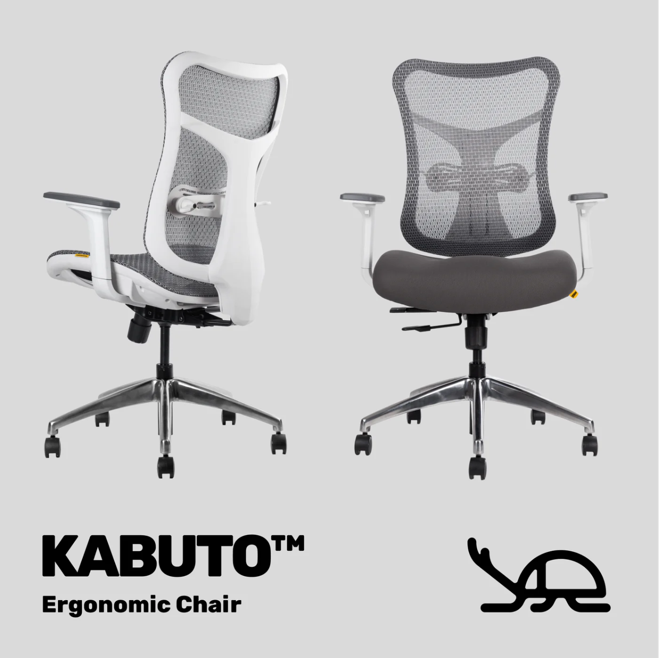 Zoowork KABUTO™ Ergonomic Chair - White / Black