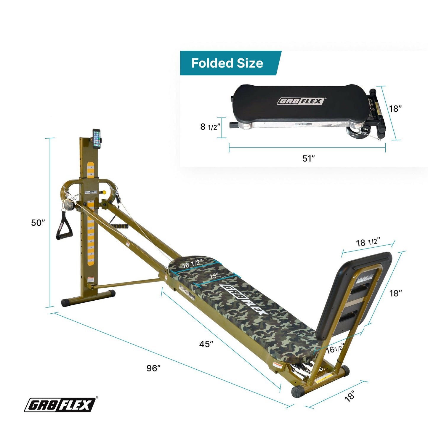 (SALE) GR8FLEX Total Performance Gym - Military (Final Sale)