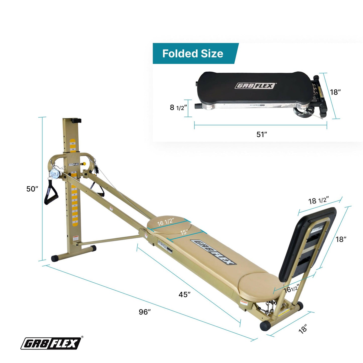 (SALE) GR8FLEX Total Performance Gym - Golden