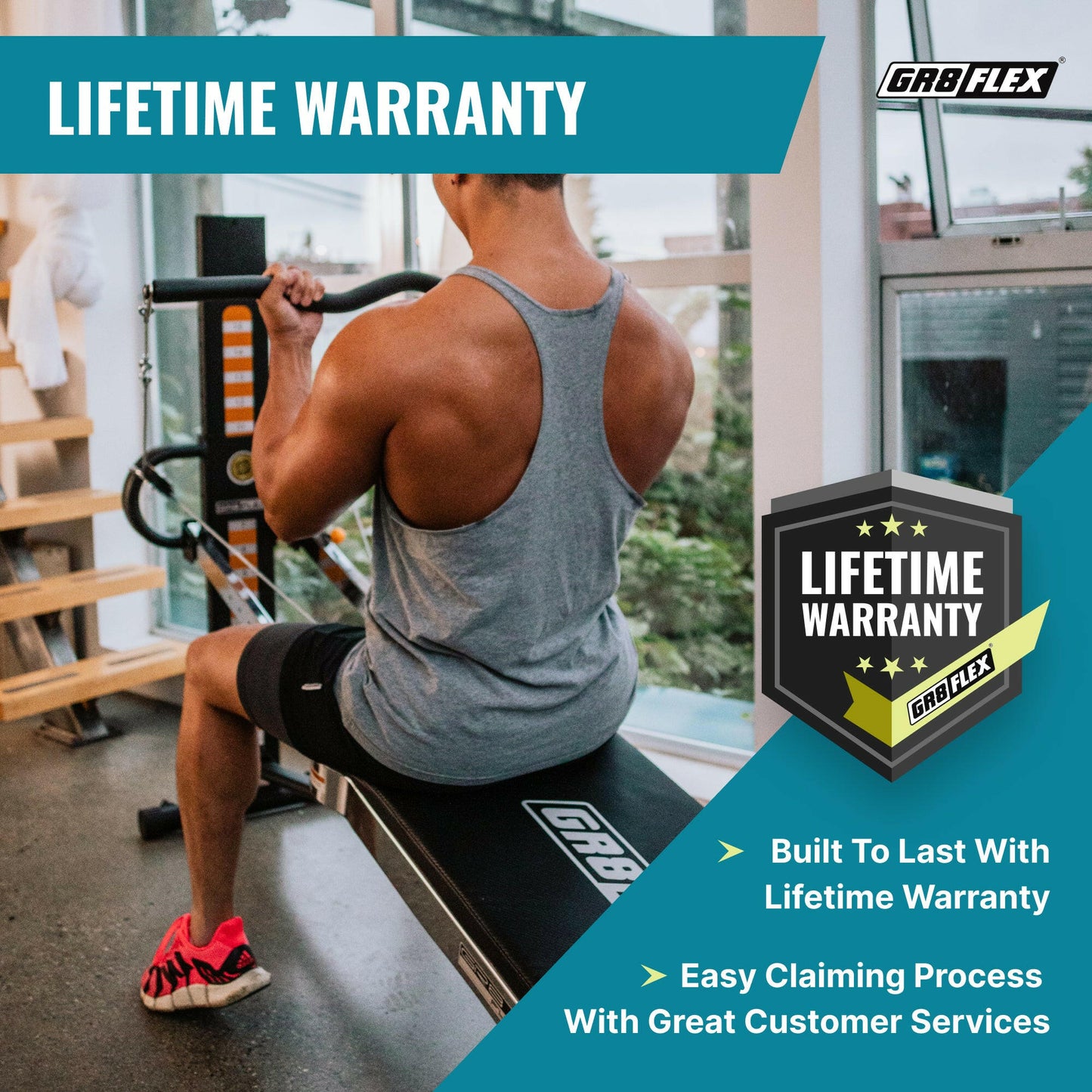 GR8FLEX Total Performance Gym - Carbon Fibre Black (Special Edition : Storage Box included)