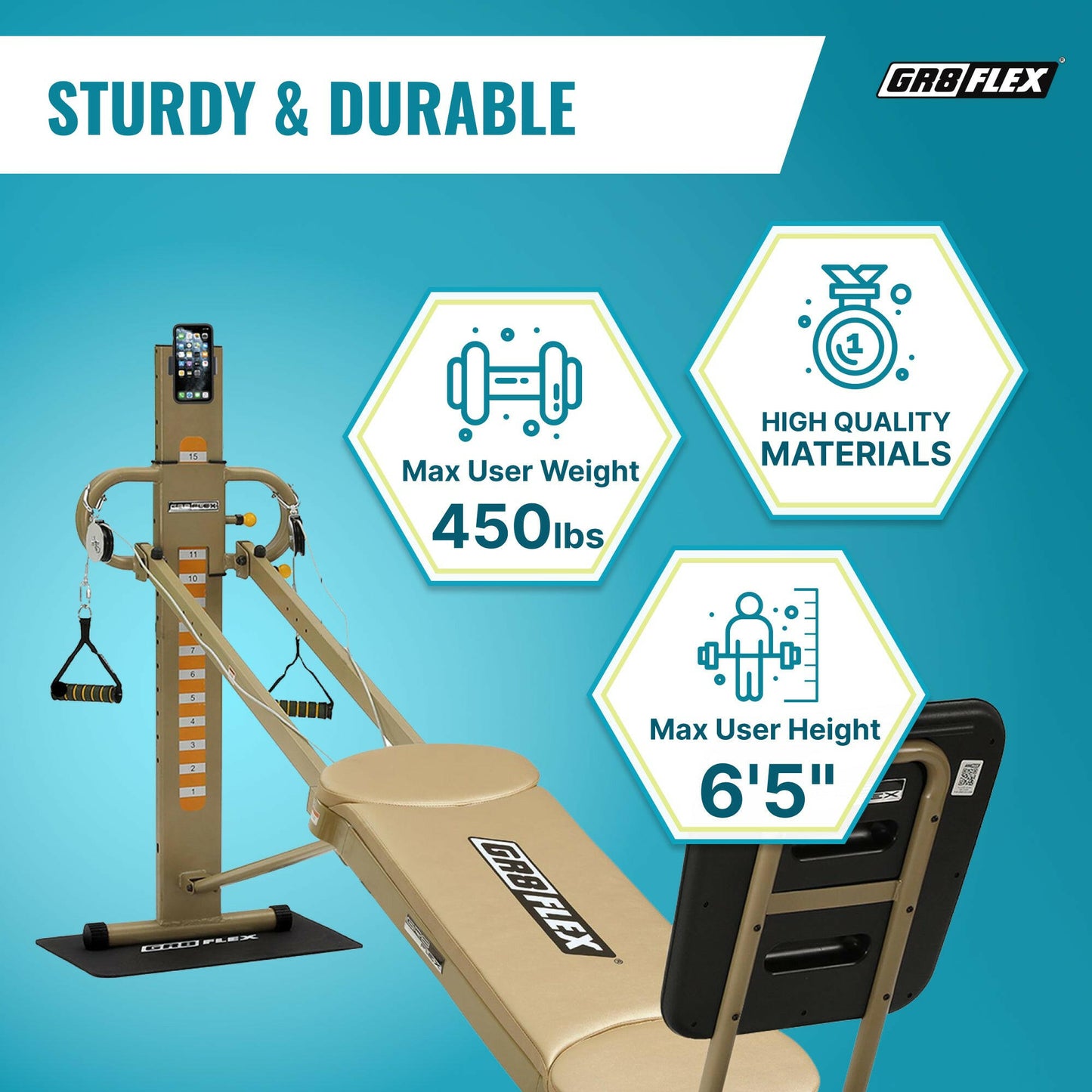 (SALE) GR8FLEX Total Performance Gym - Golden