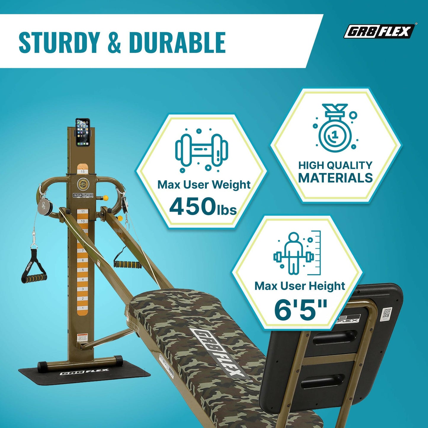 (SALE) GR8FLEX Total Performance Gym - Military (Final Sale)