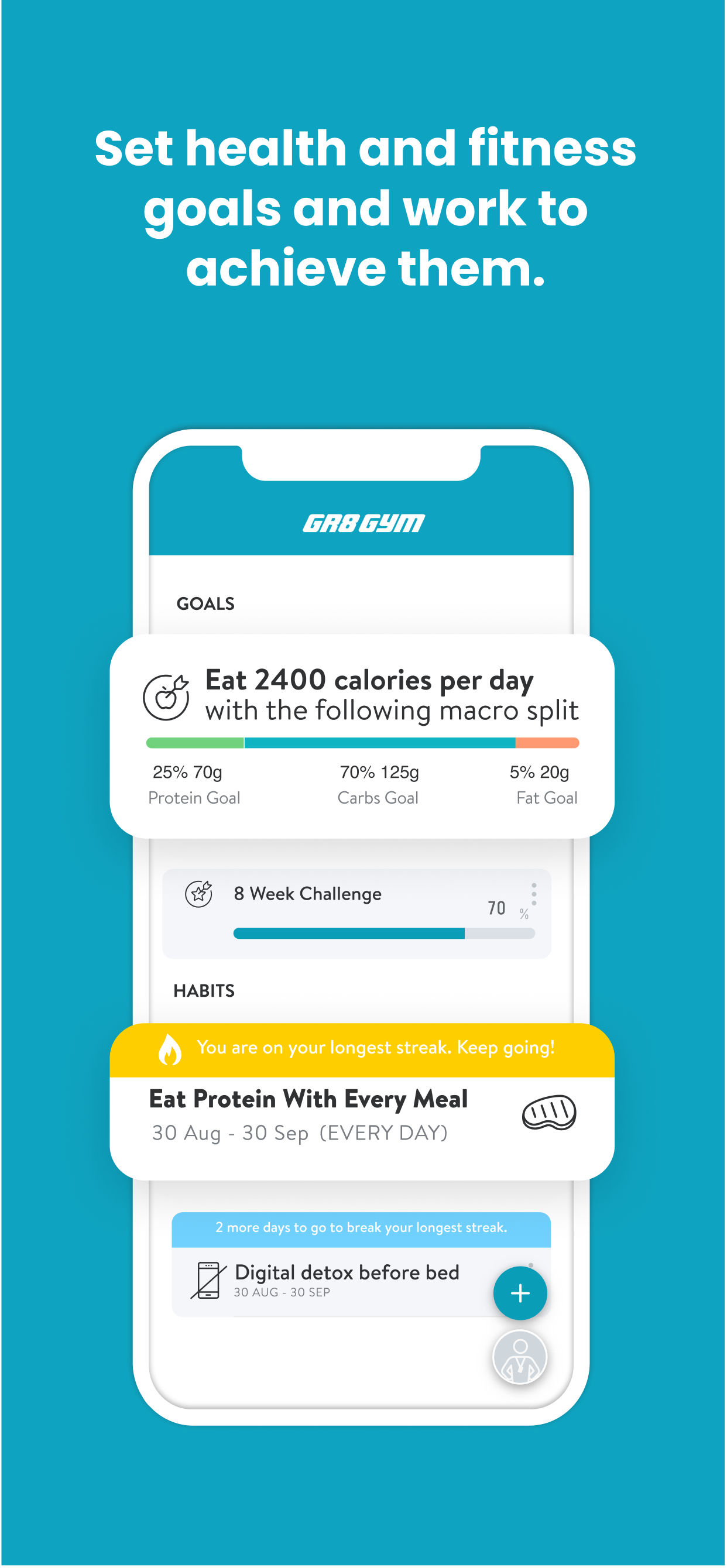 GR8 GYM – Fitness-App
